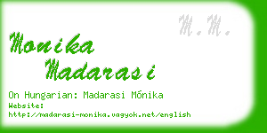 monika madarasi business card