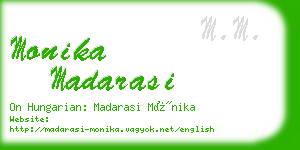 monika madarasi business card